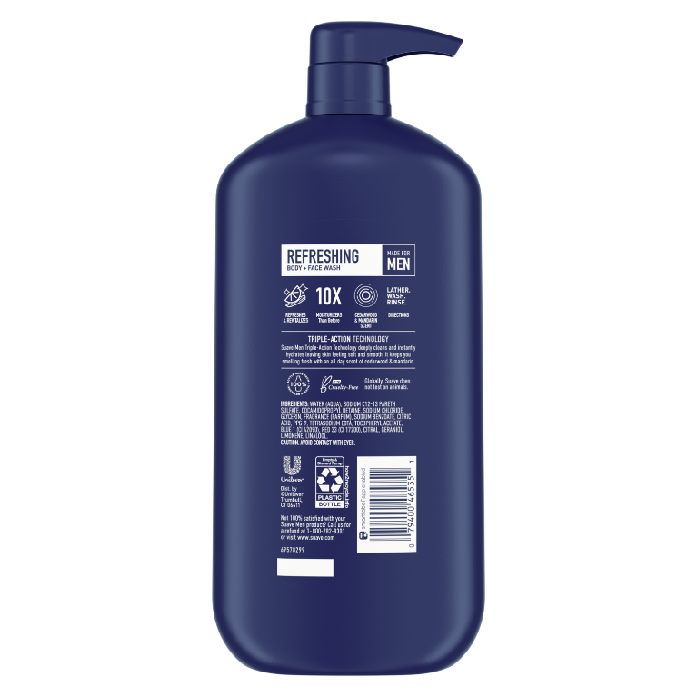 Refreshing Body + Face Wash  Suave® – Suave Brands Co.