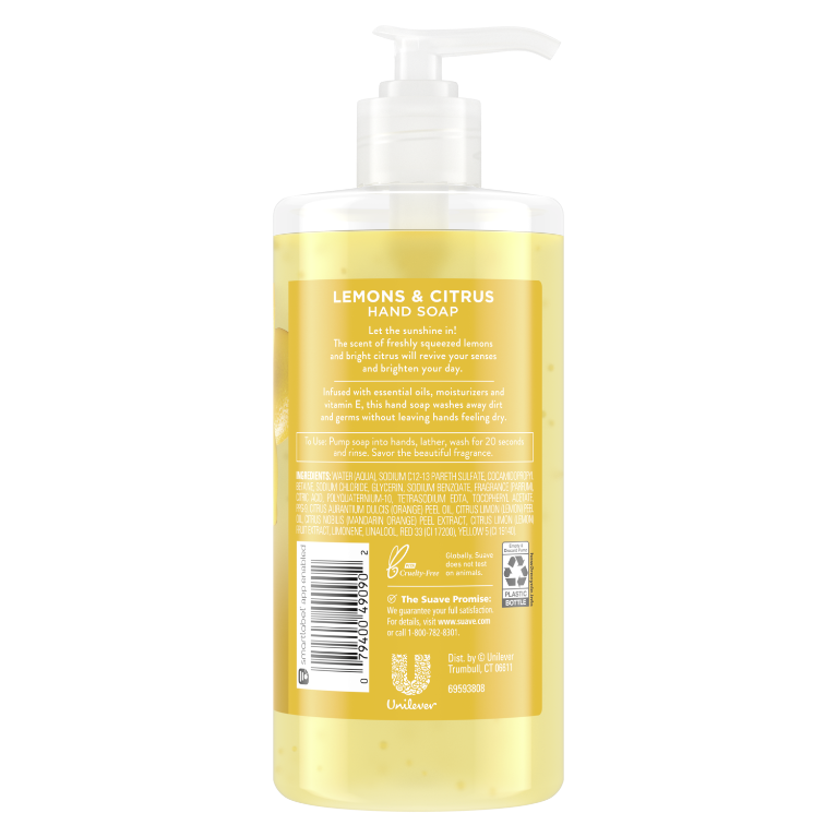 Lemons & Citrus Hand Soap | Suave® – Suave Brands Co.