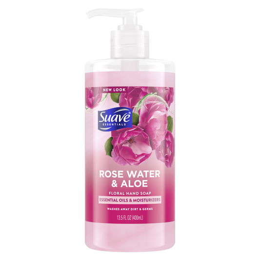 Jabón de manos de agua de rosas y aloe