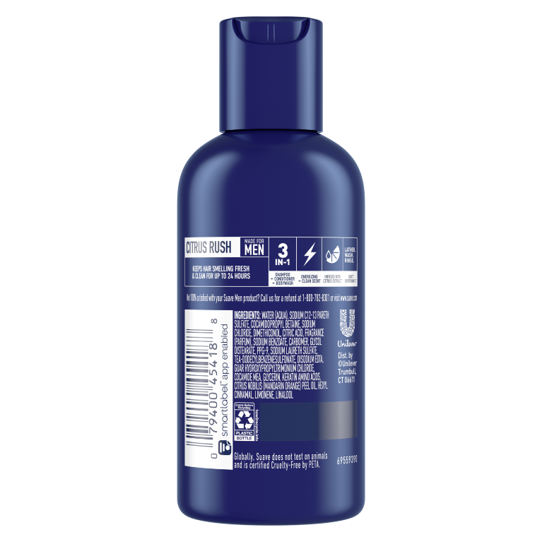 Men's Citrus Rush 3-in-1 Shampoo, Conditioner, &  Body Wash