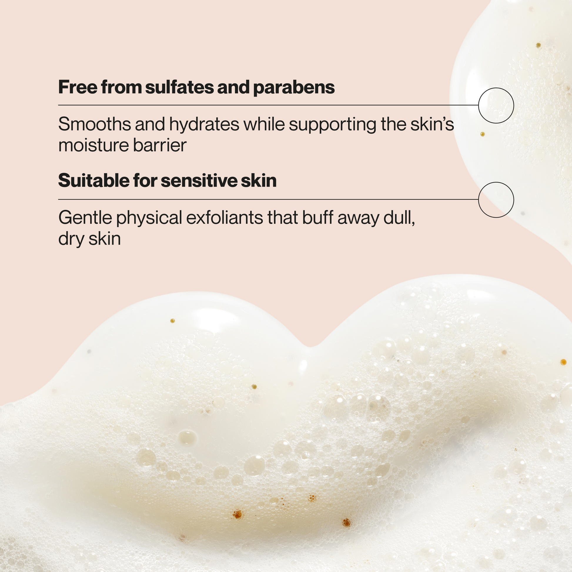 Suave Vanilla Suede Exfoliating Body Wash & Scrub with Glycerin & Vitamin E, Sulfate-Free Hydrating Cleanser for Soft, Smooth Skin, 18 FL OZ