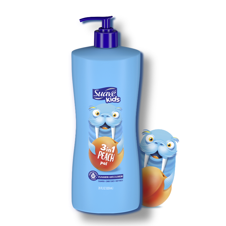 Peach 3-in-1 Shampoo, Conditioner, Body Wash