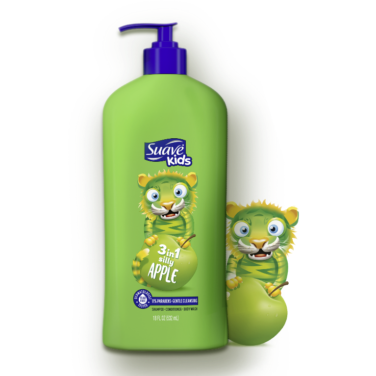 Silly Apple 3-in-1 Shampoo, Conditioner, Body Wash