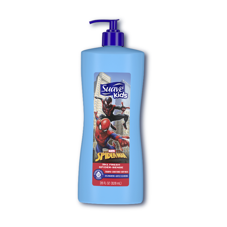 Marvel's Spider-Man 3-in-1 Shampoo, Conditioner, Body Wash