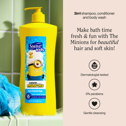 Minions 3-In-1 Shampoo, Conditioner, & Body Wash