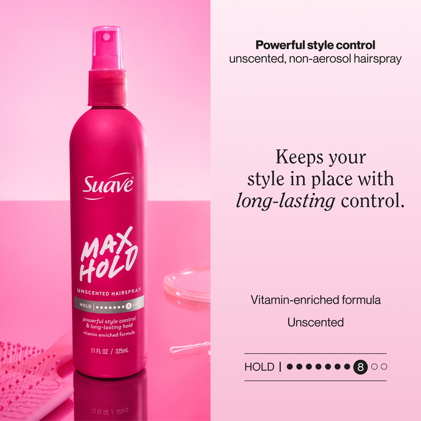 
                  
                    Max Hold Unscented Non-Aerosol Hairspra
                  
                
