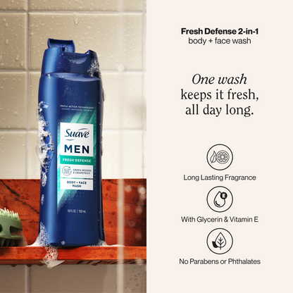 Suave BW Men Fresh Defense 6p 18z