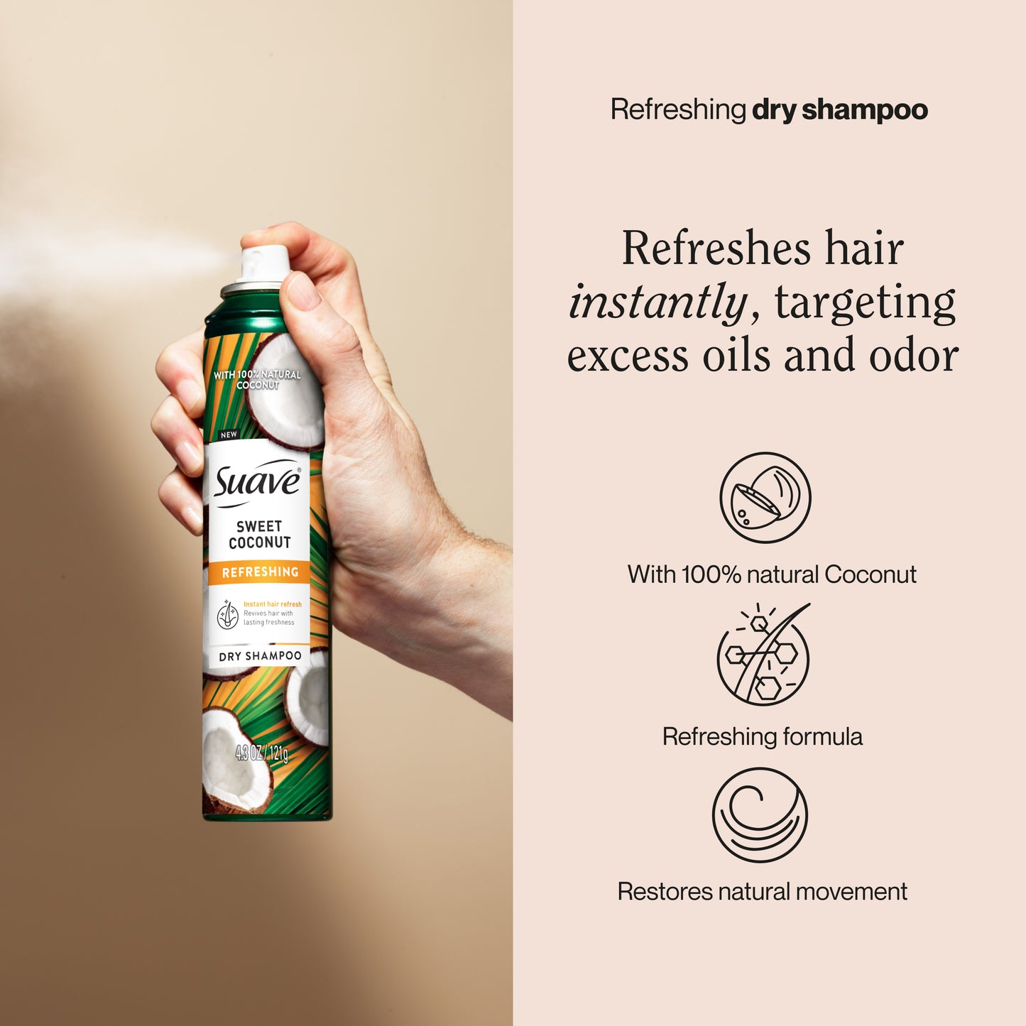 Sweet Coconut Refreshing Dry Shampoo
