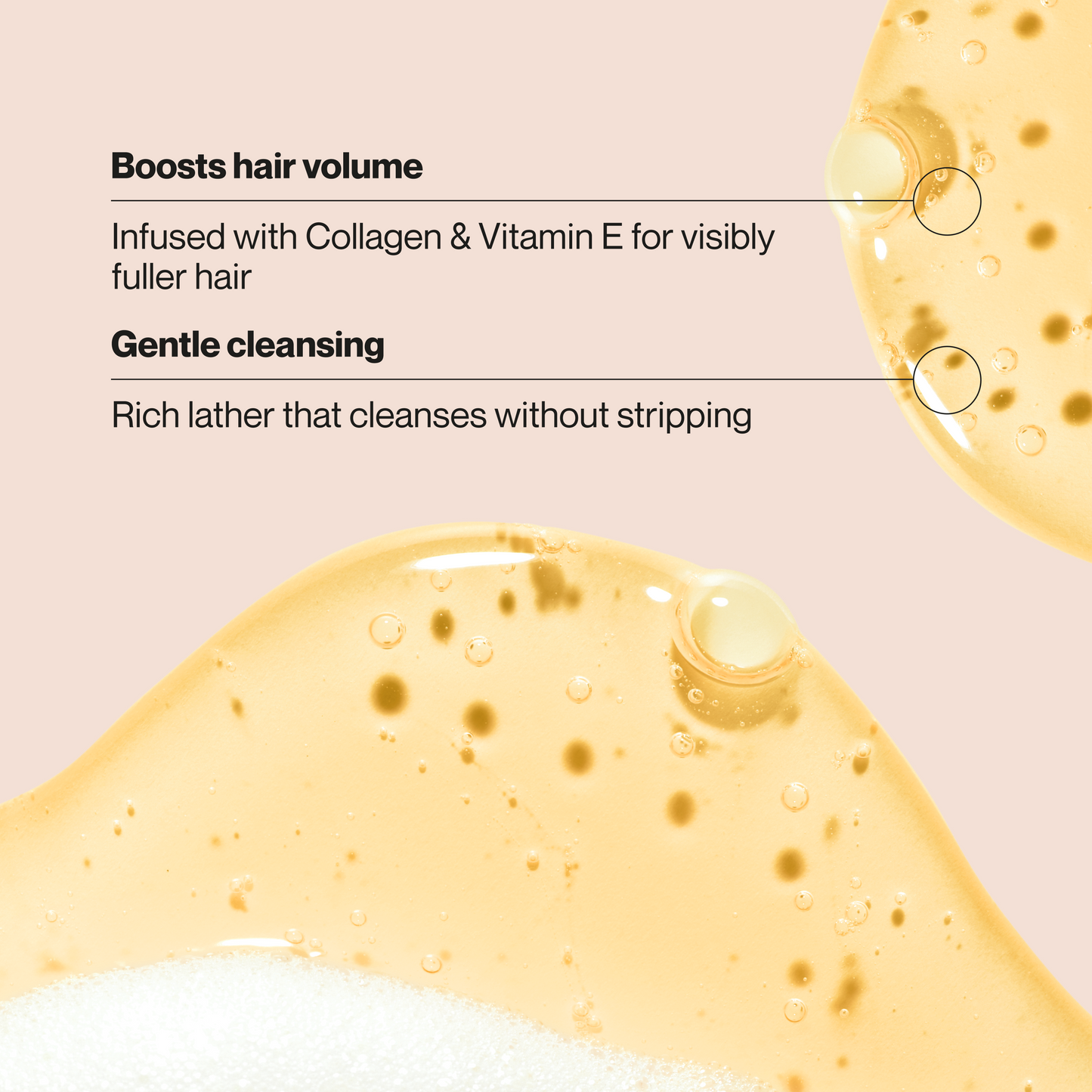 Suave Volume & Body Volumizing Shampoo with Collagen & Vitamin E,  Boosts Fullness, Cleanses & Hydrates, For All Hair Types, 22.5 FL OZ